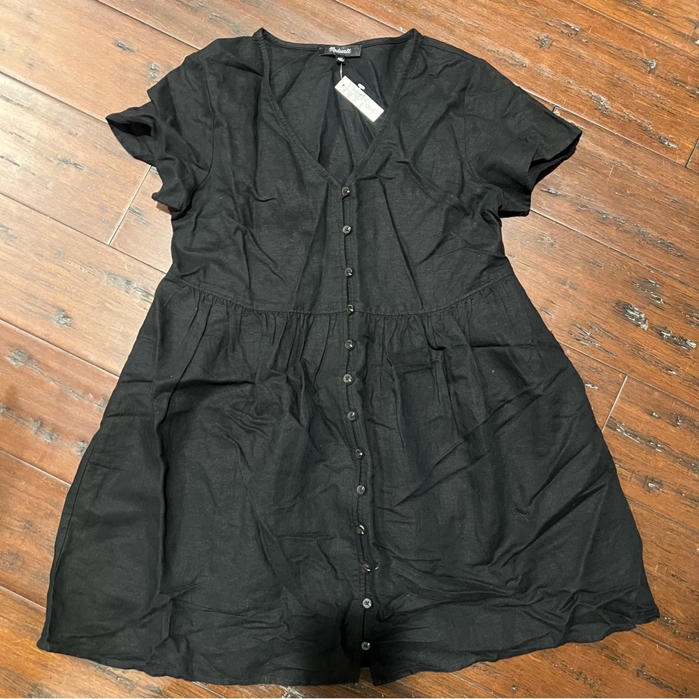 Madewell linen blend dress NWT XSP